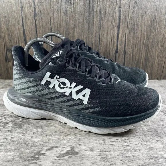 Hoka One Mach 5 Women's Size 7.5B (Medium) Running Shoes Black - Picture 1 of 10